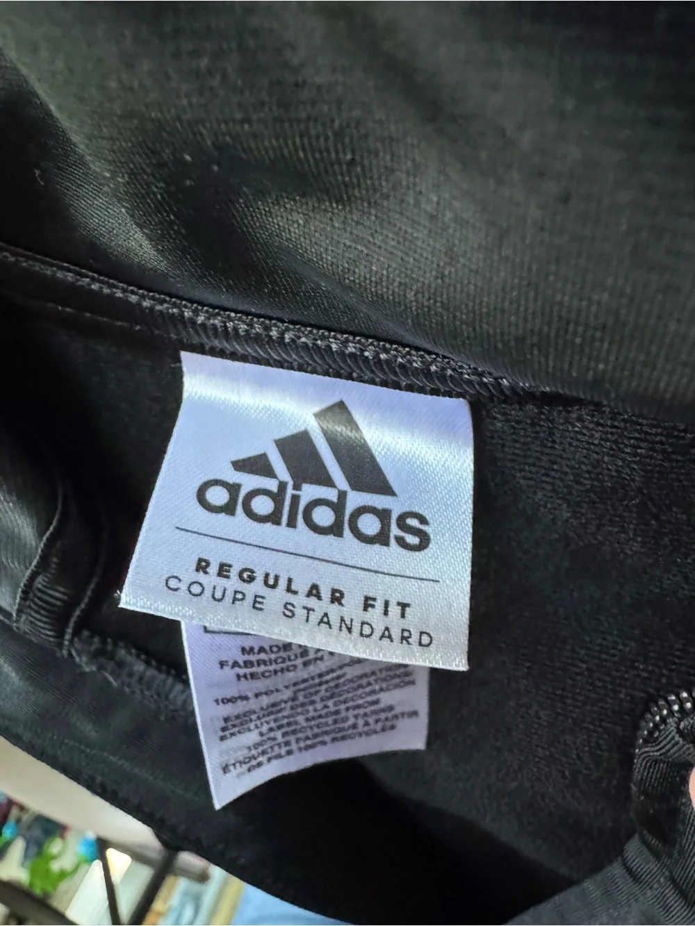 Adidas Infant 2-Piece Tricot Track Suit Black Rainbow Stripes 3M